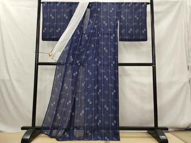 平和屋着物＊夏物　本場琉球絣　夏琉球　正絹　逸品　AABK8774st