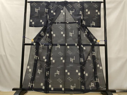平和屋着物＊夏物　本場琉球絣　夏琉球　正絹　逸品　AABK8778st