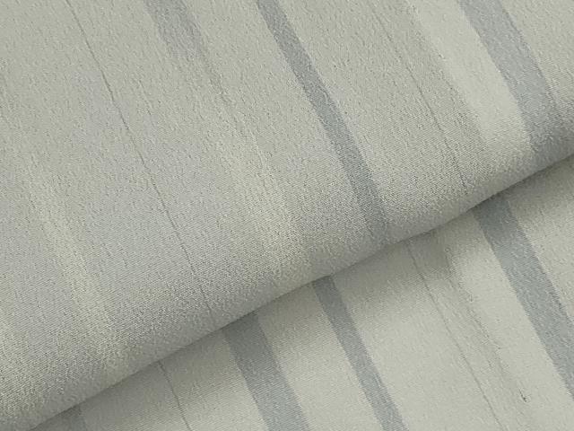 平和屋着物＊夏物　明石ちぢみ　縞　正絹　逸品　AABK8784st