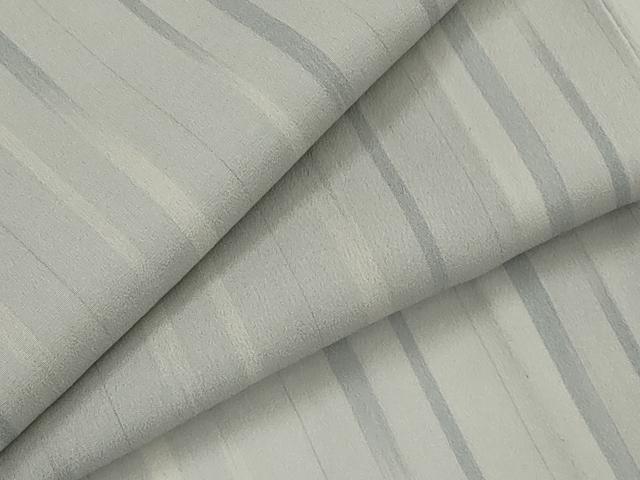平和屋着物＊夏物　明石ちぢみ　縞　正絹　逸品　AABK8784st