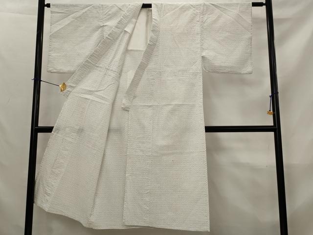 平和屋着物＊夏物　男性　小紋　浴衣兼用　絣文様　AABK8787st