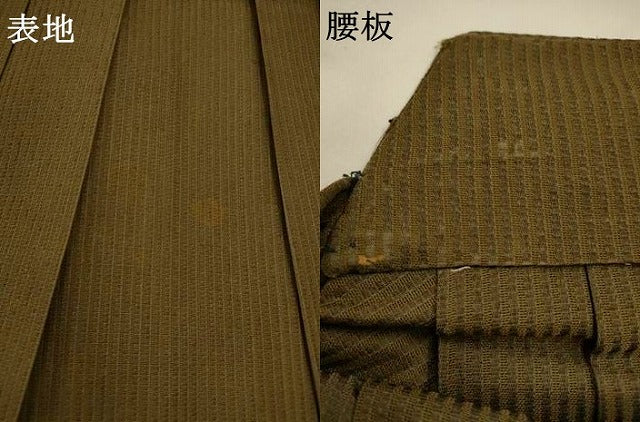 平和屋着物＊夏物　男性　行灯袴　縦絽　縞　正絹　逸品　AABK8794st