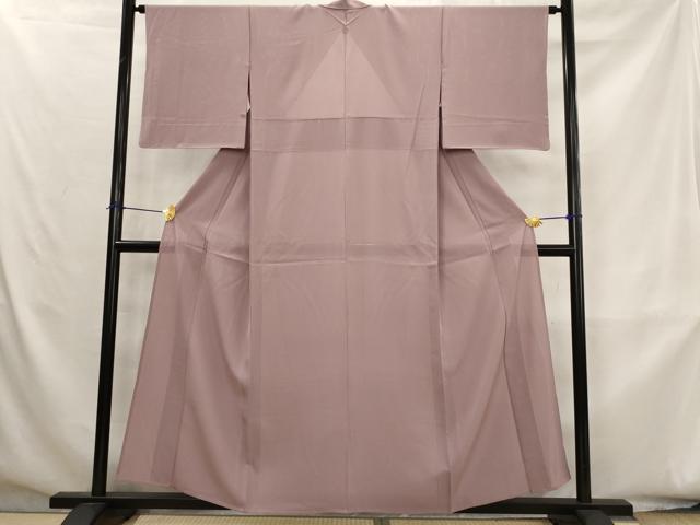 平和屋着物＊夏物　色無地　絽　梅鼠色　正絹　逸品　AABK8795st