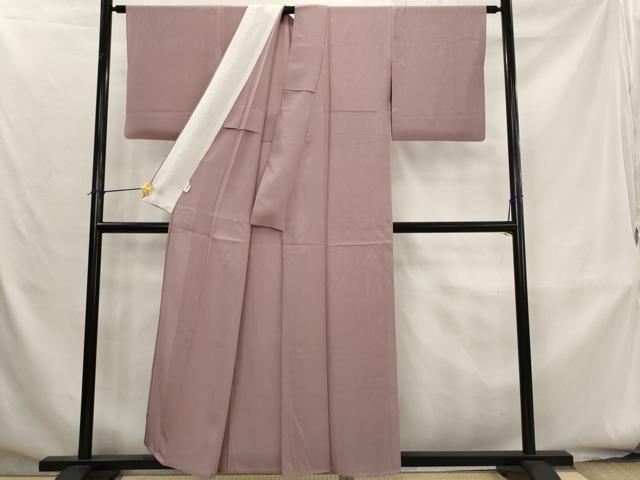 平和屋着物＊夏物　色無地　絽　梅鼠色　正絹　逸品　AABK8795st