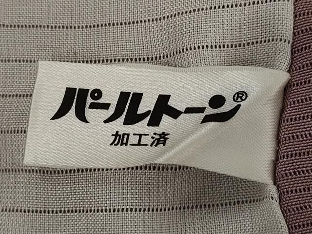 平和屋着物＊夏物　色無地　絽　梅鼠色　正絹　逸品　AABK8795st