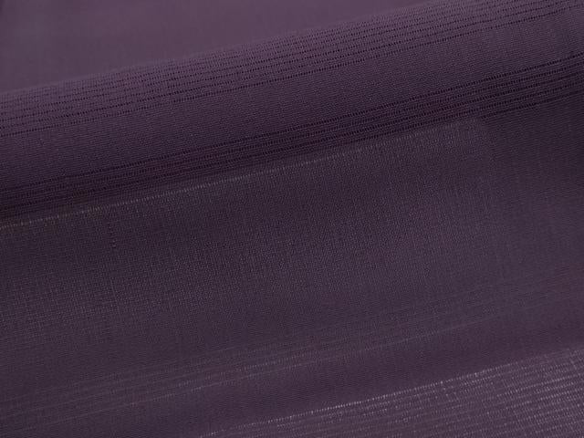 平和屋着物＊夏物　色無地　紗　深紫色　正絹　逸品　AABK8800st