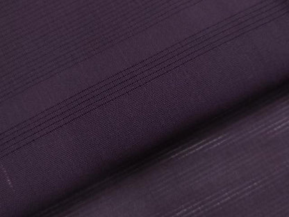 平和屋着物＊夏物　色無地　紗　深紫色　正絹　逸品　AABK8800st