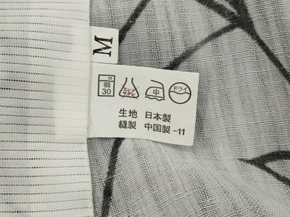 平和屋着物＊夏物　小紋　紗　草花文　洗える着物　AABK8801st