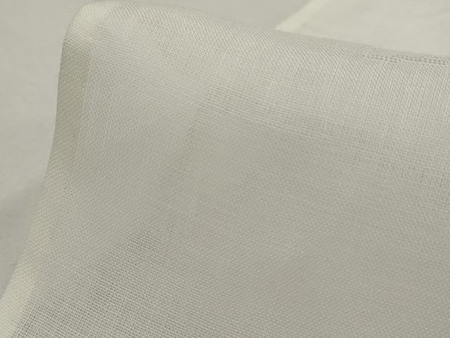平和屋着物＊夏物　長襦袢　流水草花文紗　生成り色　麻　逸品　AABK8802st