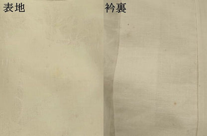 平和屋着物＊夏物　長襦袢　笹竹紋紗　白色　麻　逸品　AABK8804st