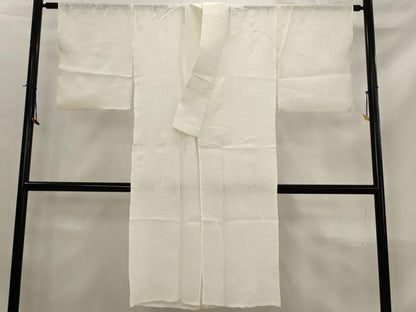 平和屋着物＊夏物　長襦袢　笹竹紋紗　白色　麻　逸品　AABK8804st