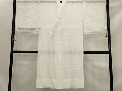 平和屋着物＊夏物　長襦袢　絽　小千谷本麻絽　生成り色　反端付き　麻　逸品　AABK8808st
