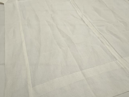 平和屋着物＊夏物　長襦袢　絽　小千谷本麻絽　生成り色　反端付き　麻　逸品　AABK8808st