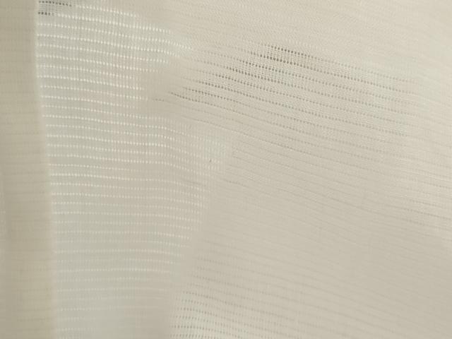 平和屋着物＊夏物　長襦袢　絽　小千谷本麻絽　生成り色　反端付き　麻　逸品　AABK8808st
