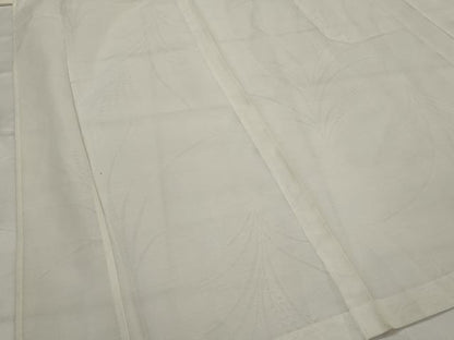 平和屋着物＊夏物　長襦袢　草花文紗　生成り色　洗える着物　AABK8811st