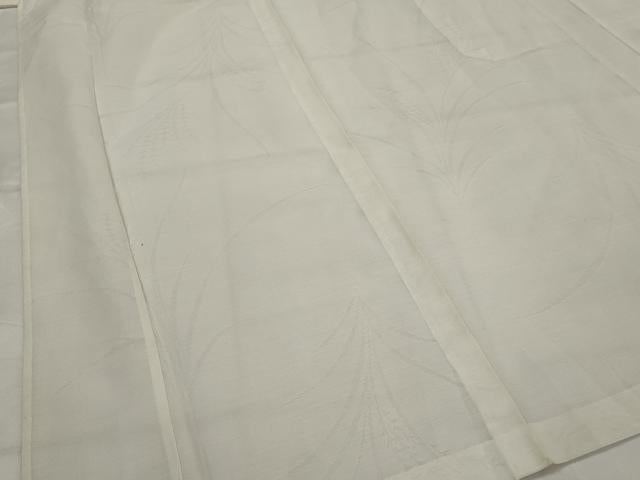 平和屋着物＊夏物　長襦袢　草花文紗　生成り色　洗える着物　AABK8811st