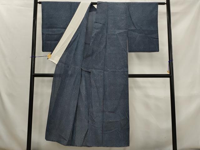 平和屋着物＊夏物　お召　紗　葉づくし　正絹　逸品　AABK8814st