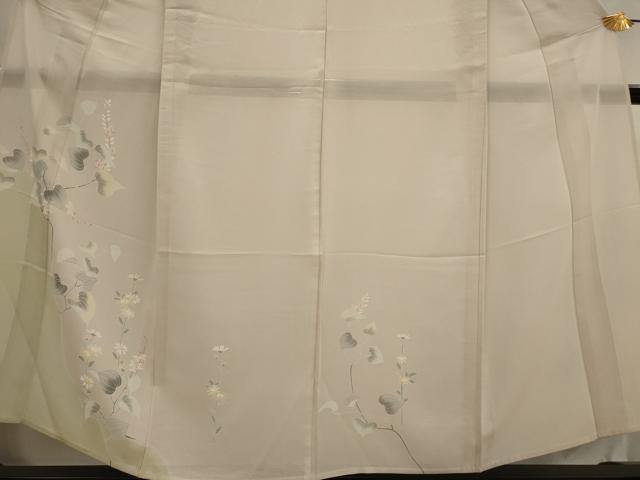 平和屋着物＊夏物　訪問着　友禅　絽　草花文　正絹　逸品　AABK8816st