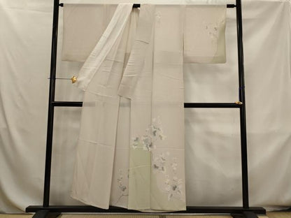 平和屋着物＊夏物　訪問着　友禅　絽　草花文　正絹　逸品　AABK8816st