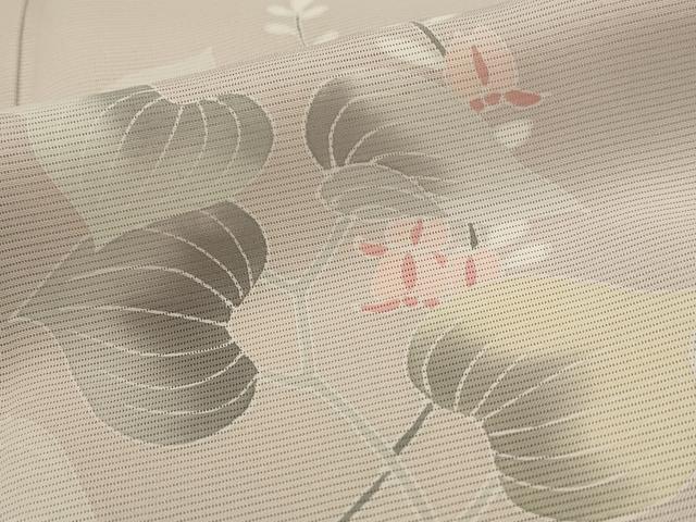 平和屋着物＊夏物　訪問着　友禅　絽　草花文　正絹　逸品　AABK8816st