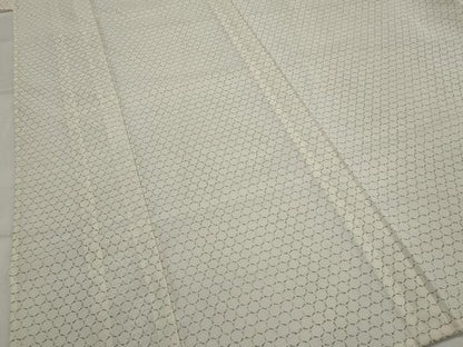 平和屋着物＊夏物　小紋　絽　亀甲文　洗える着物　AABK8826st