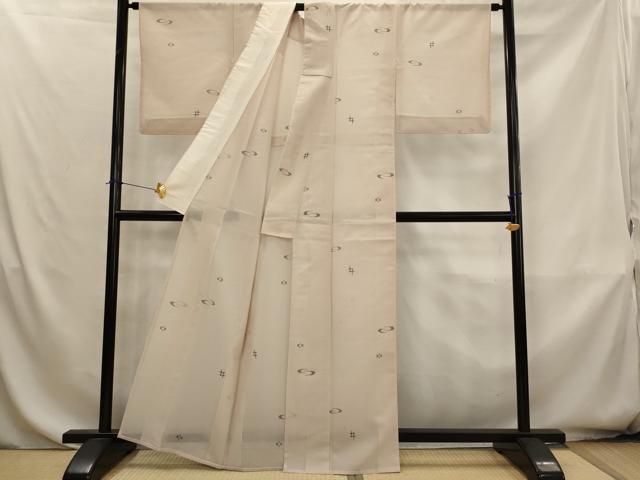 平和屋着物＊夏物　小紋　紗　琉球絣文様　AABK8829st