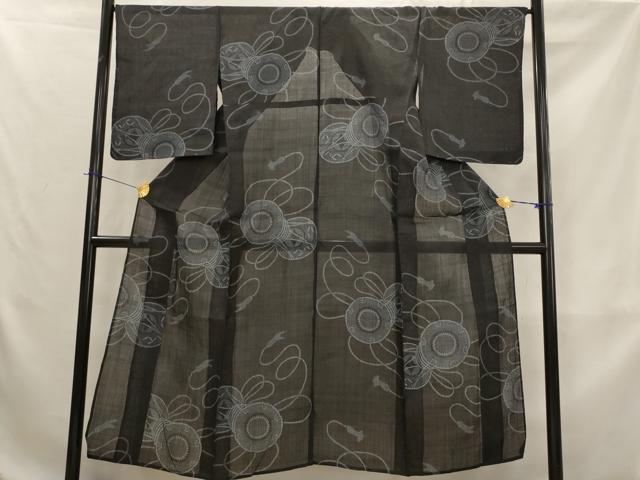 平和屋着物＊夏物　重要無形文化財　本場宮古上布　鼓　苧麻　逸品　AABK8839st