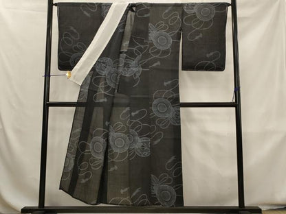 平和屋着物＊夏物　重要無形文化財　本場宮古上布　鼓　苧麻　逸品　AABK8839st