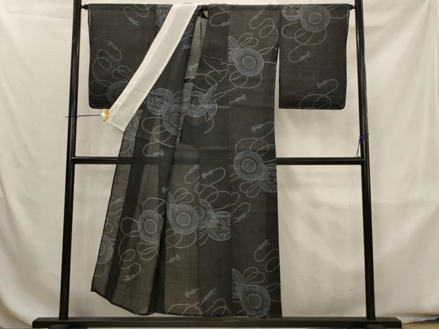 平和屋着物＊夏物　重要無形文化財　本場宮古上布　鼓　苧麻　逸品　AABK8839st