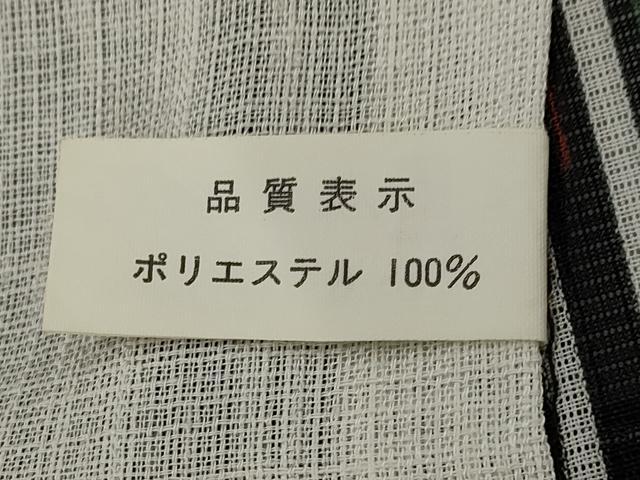 平和屋着物＊夏物　小紋　絽　間道　洗える着物　AABK8850st