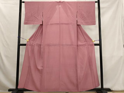 平和屋着物＊夏物　色無地　絽　浅蘇芳色　正絹　逸品　AABK8860st