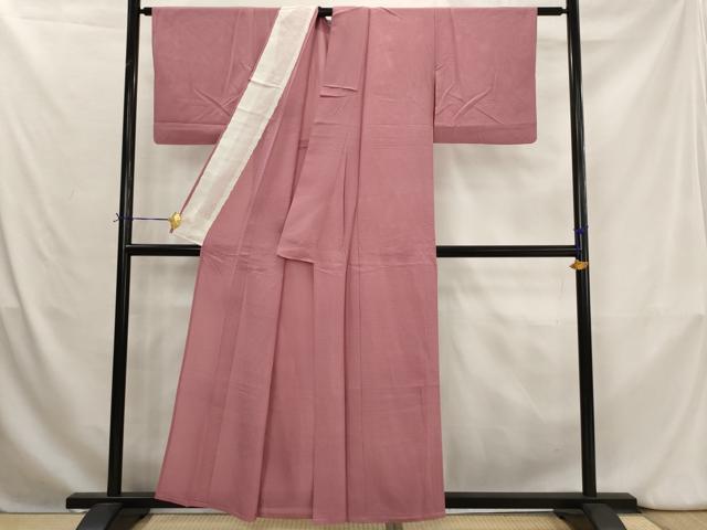 平和屋着物＊夏物　色無地　絽　浅蘇芳色　正絹　逸品　AABK8860st