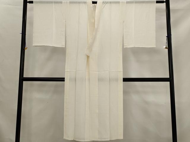平和屋着物＊夏物　長襦袢　絽縮緬　生成り色　正絹　逸品　AABK8864st