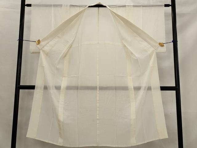 平和屋着物＊夏物　長襦袢　絽縮緬　生成り色　正絹　逸品　AABK8864st