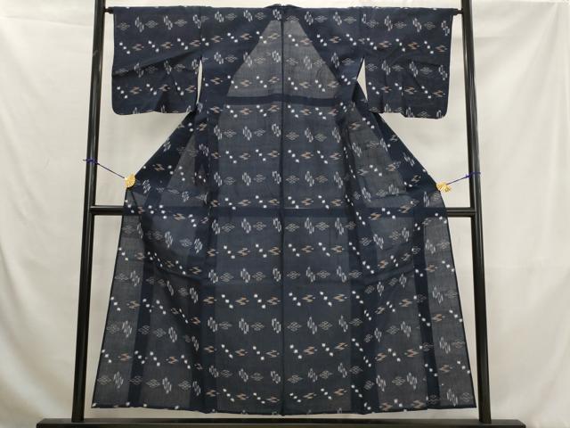 平和屋着物＊夏物　綿琉球　琉球絣　綿　逸品　AABK8865st