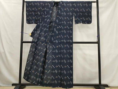平和屋着物＊夏物　綿琉球　琉球絣　綿　逸品　AABK8865st
