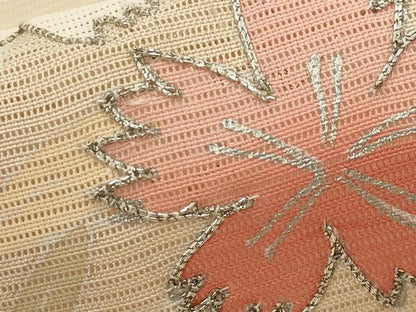平和屋着物＊夏物　訪問着　絽　駒刺繍　花舟文　暈し染め　銀彩　正絹　逸品　AABK8876st