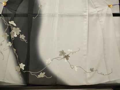 平和屋着物＊夏物　訪問着　絽　糸瓜　暈し染め　金彩　正絹　逸品　AABK8879st
