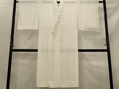 平和屋着物＊夏物　長襦袢　絽　生成り色　正絹　逸品　AABK8890st