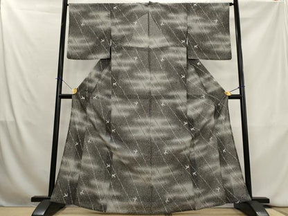 平和屋着物＊夏物　小紋　絽　飛鳥文　暈し染め　洗える着物　AABK8896st