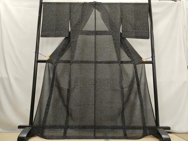 平和屋着物＊夏物　本場大島紬　夏大島　花尽し　正絹　逸品　AABK8898st