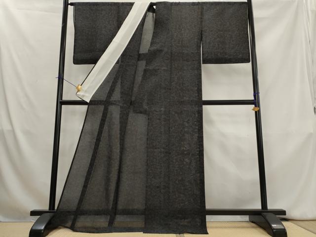 平和屋着物＊夏物　本場大島紬　夏大島　花尽し　正絹　逸品　AABK8898st