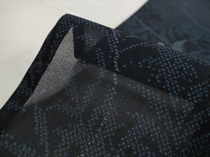 平和屋着物＊夏物　本場大島紬　夏大島　草葉文　ロング丈　正絹　逸品　AABK8899st