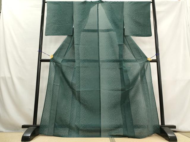 平和屋着物＊夏物　本場大島紬　夏大島　間道　ロング丈　正絹　逸品　AABK8901st