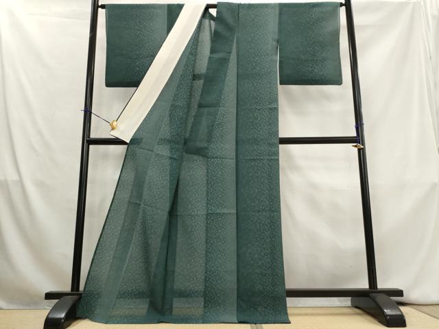 平和屋着物＊夏物　本場大島紬　夏大島　間道　ロング丈　正絹　逸品　AABK8901st