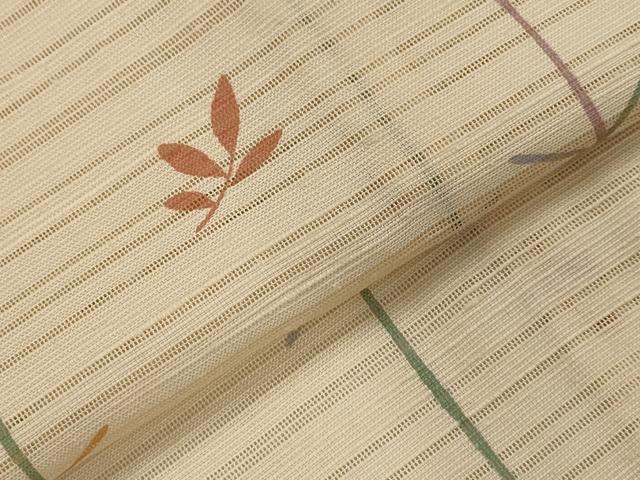 平和屋着物＊夏物　小紋　絽紬　変わり絽　亀甲文　正絹　逸品　AABK8907st