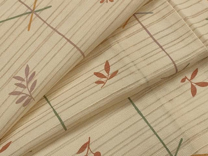 平和屋着物＊夏物　小紋　絽紬　変わり絽　亀甲文　正絹　逸品　AABK8907st