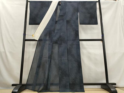 平和屋着物＊夏物　本場大島紬　夏大島　草葉文　正絹　逸品　AABK8910st