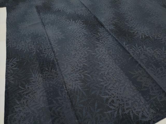 平和屋着物＊夏物　本場大島紬　夏大島　草葉文　正絹　逸品　AABK8910st