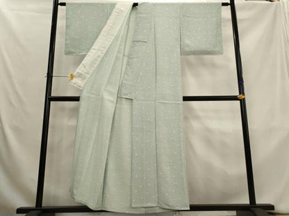 平和屋着物＊夏物　小紋　絽　霞文　正絹　逸品　AABK8913st